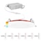 Luxrite 4 Inch LED Fire Rated Recessed Lights 5CCT 2700K-8000K 12W 800LM Dimmable 2 Hour Fire Rated, 6PK LR23480-6PK - alternate 1